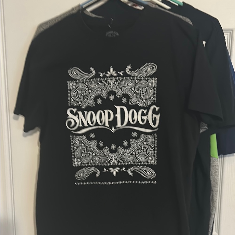 Black Snoop Dogg Graphic T-Shirt